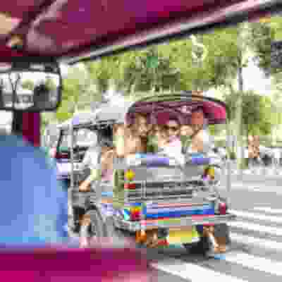 Bangkok tuk tuk tour through the bustling streets