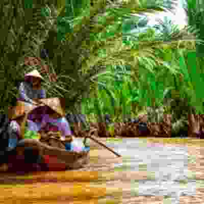 Float down the Mekong River in Vietnam